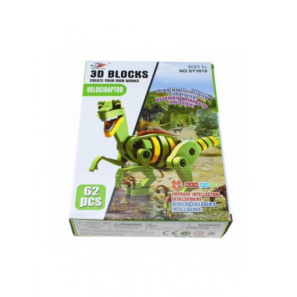 3d blocks dinosaur 62pcs