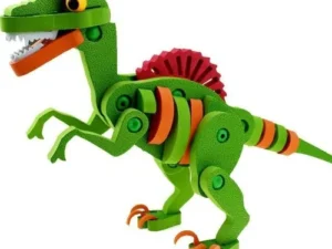 D NQ NP 912223 MLM40407608468 012020 O dinosaurio velocirapto armable bloque articulado 60 pza eva